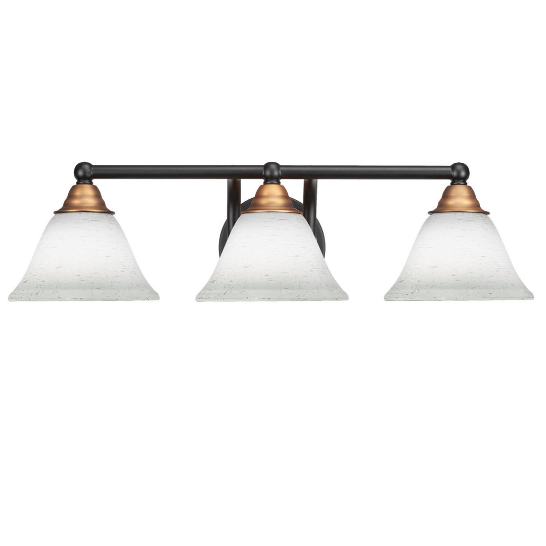 Toltec Paramount 3423-mbbr-311 Bath Vanity Light 21 in. wide - Matte Black & Brass