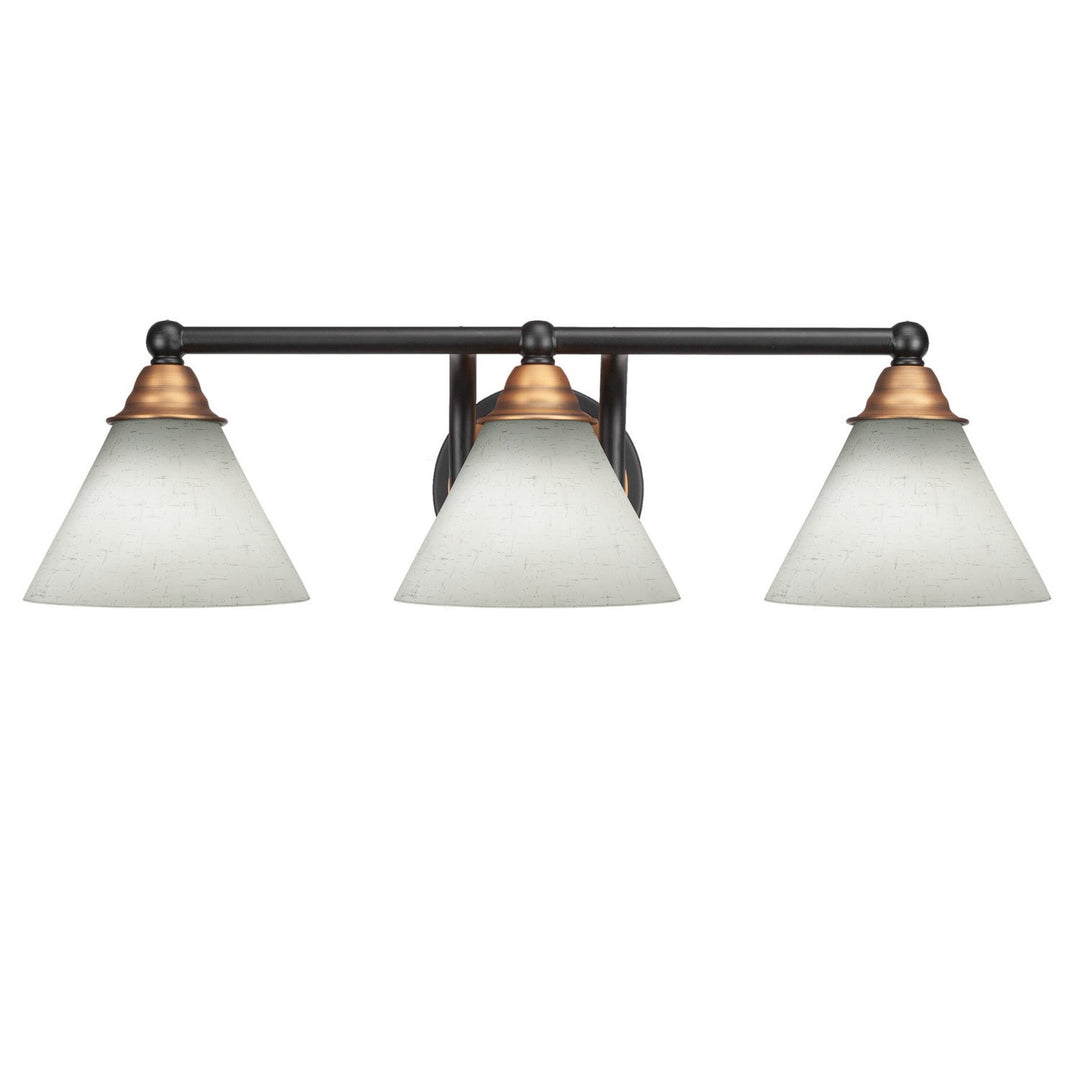 Toltec Paramount 3423-mbbr-312 Bath Vanity Light 24 in. wide - Matte Black & Brass