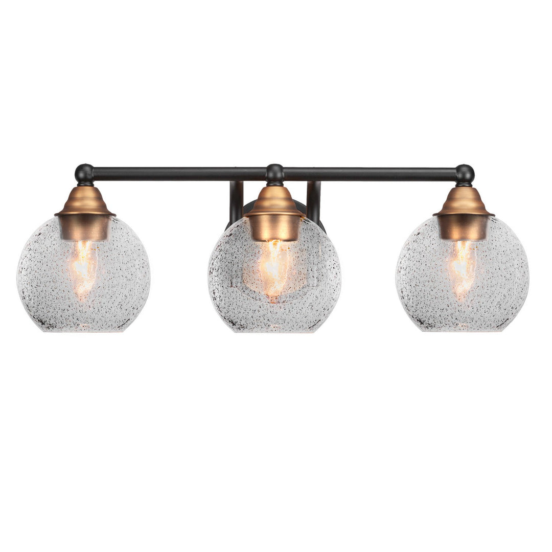 Toltec Paramount 3423-mbbr-4102 Bath Vanity Light 23 in. wide - Matte Black & Brass