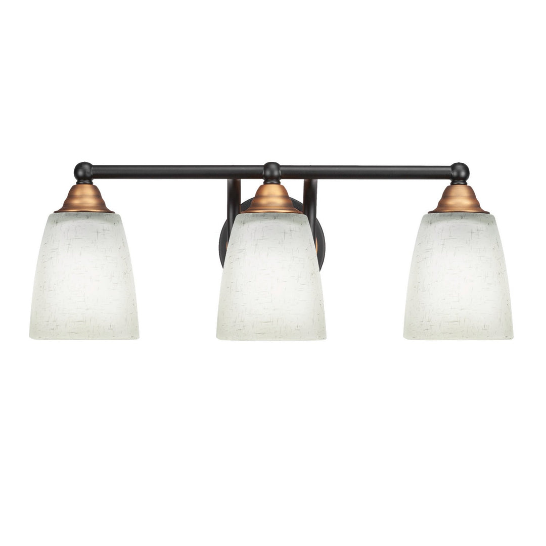 Toltec Paramount 3423-mbbr-460 Bath Vanity Light 21 in. wide - Matte Black & Brass