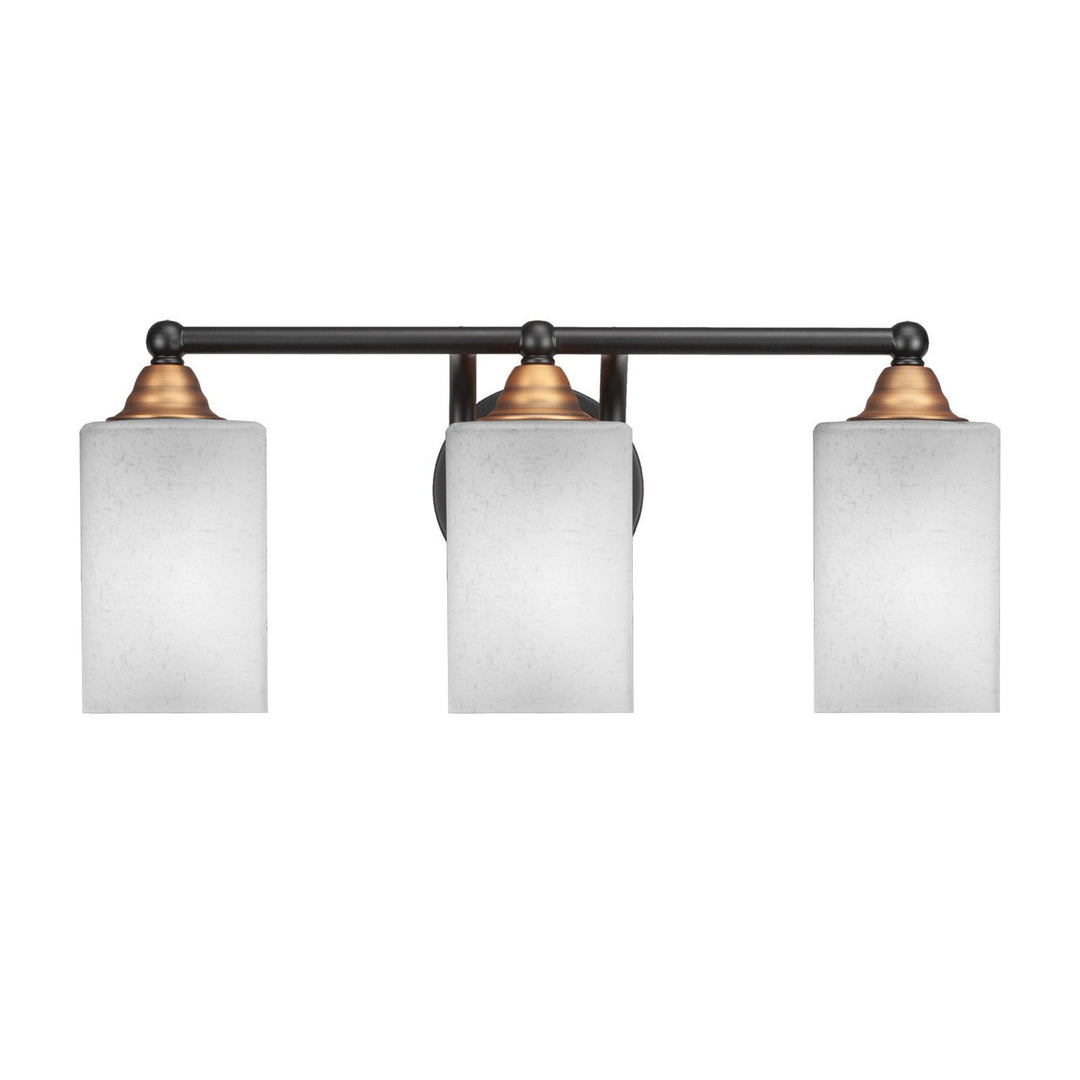 Toltec Paramount 3423-mbbr-531 Bath Vanity Light 21 in. wide - Matte Black & Brass
