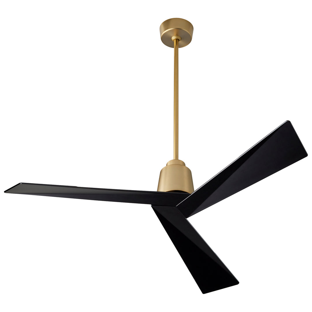 Oxygen 3-113-1540 Dynamo 54 in. Ceiling Fan Aged Brass/Black