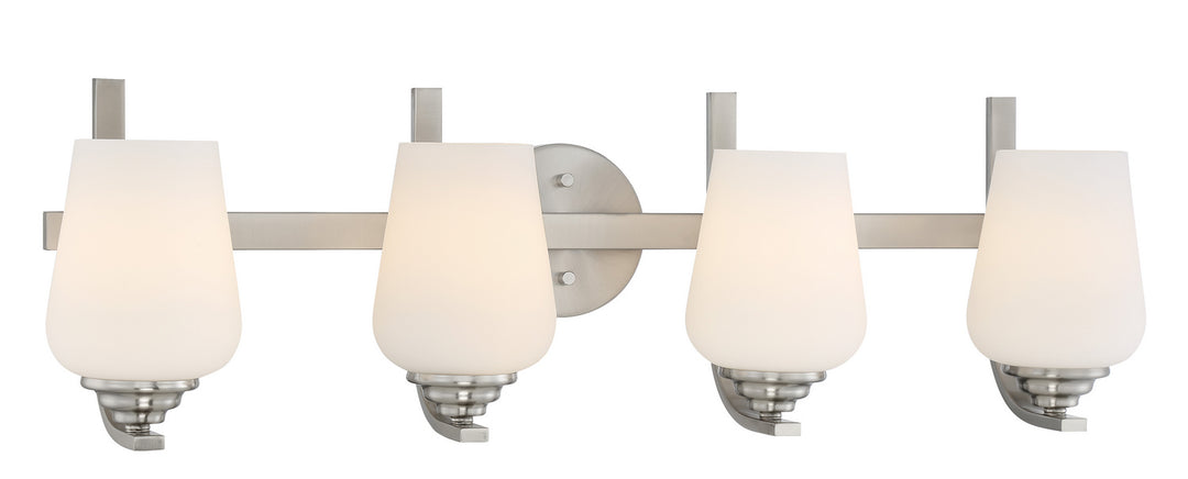 Minka-Lavery Shyloh 1924-84 Bath Vanity Light 31 in. wide - Brushed Nickel