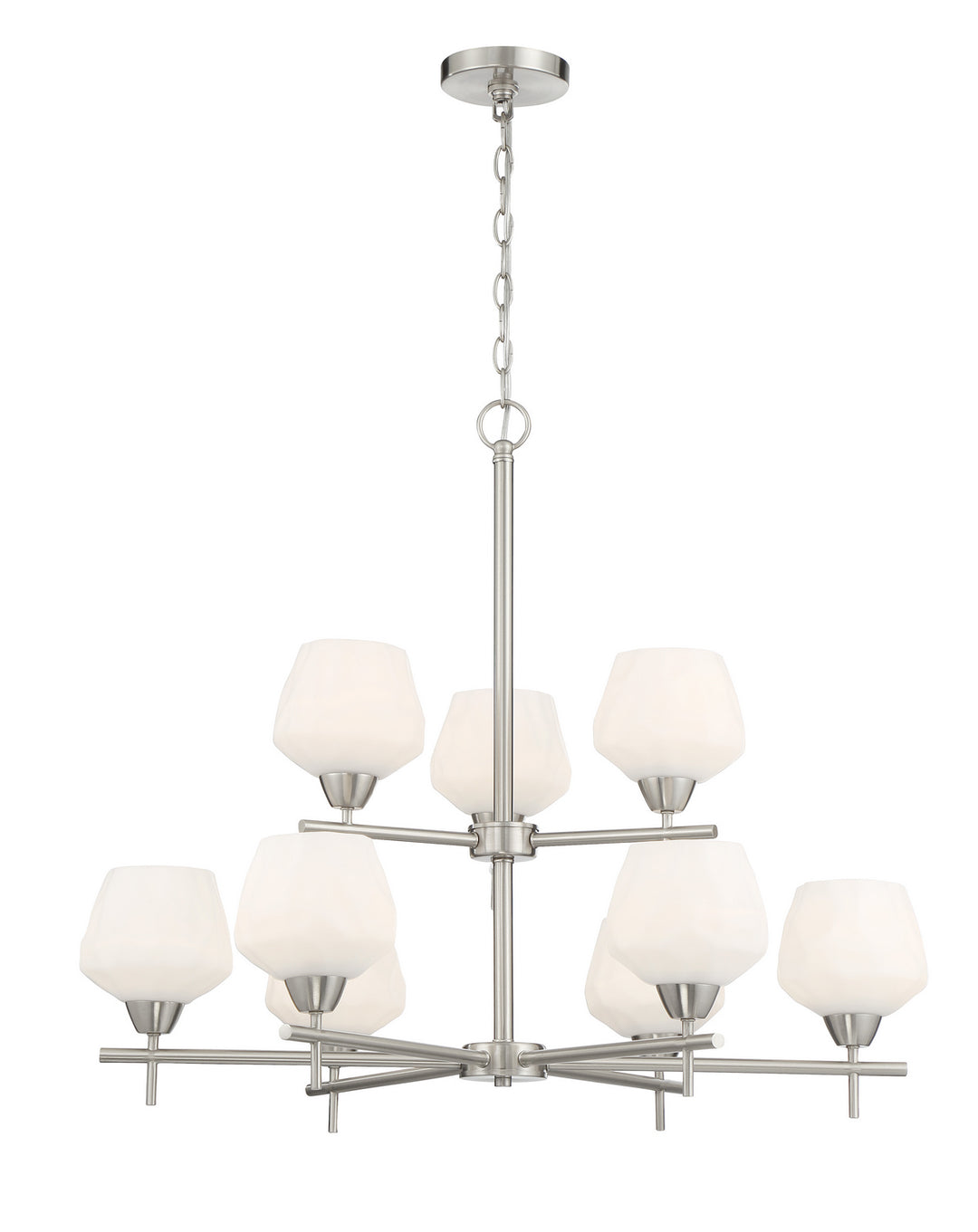 Minka-Lavery Camrin 2179-84 Chandelier Light - Brushed Nickel