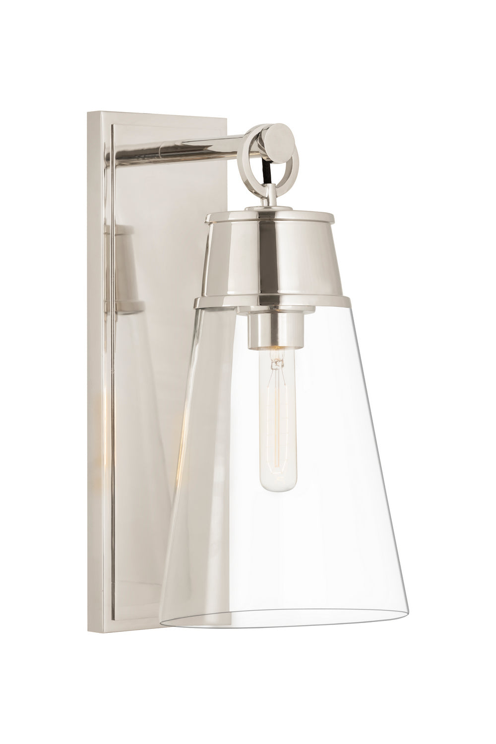 Z-Lite Wentworth 2300-1SL-PN Wall Sconce Light - Polished Nickel