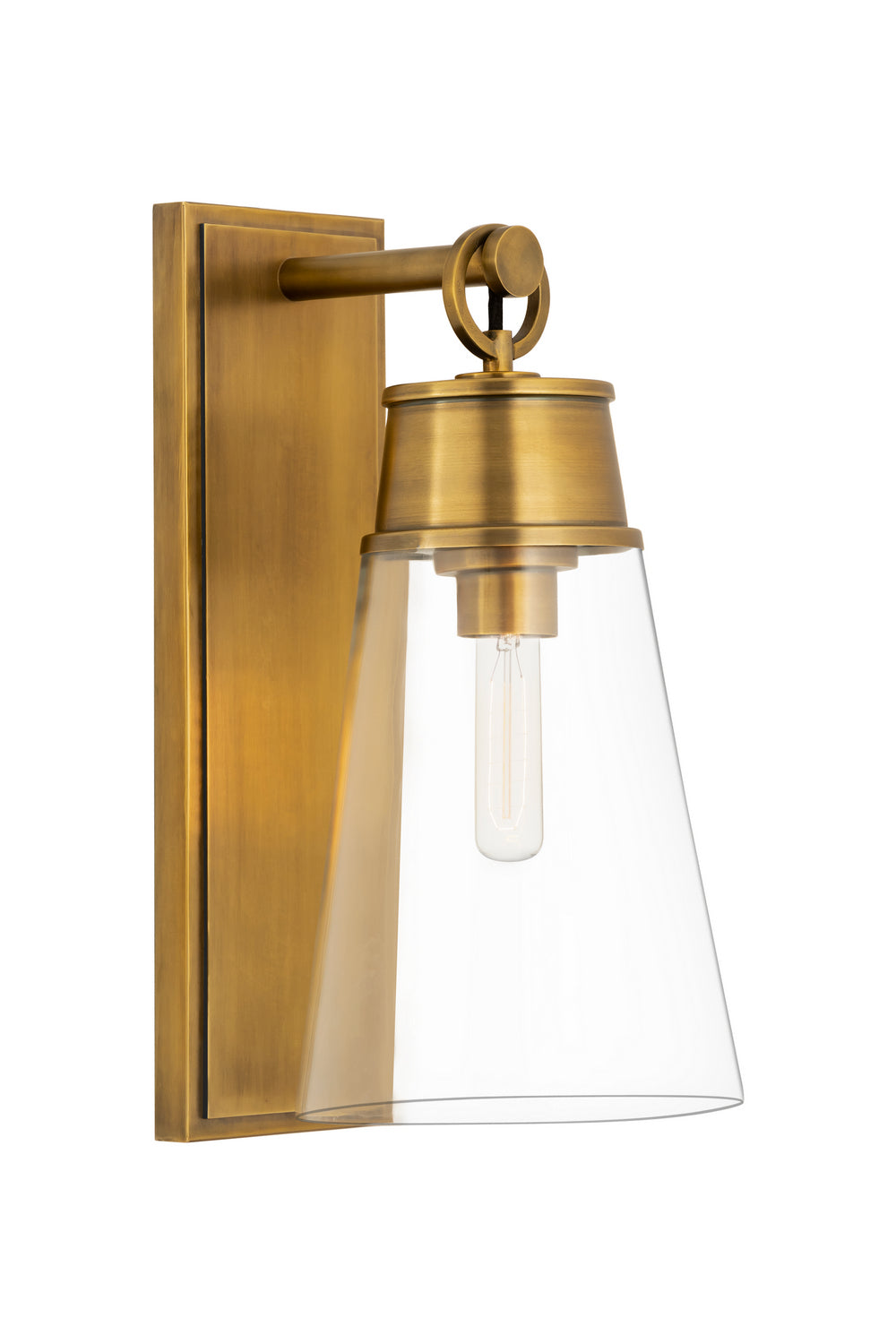 Z-Lite Wentworth 2300-1SL-RB Wall Sconce Light - Rubbed Brass