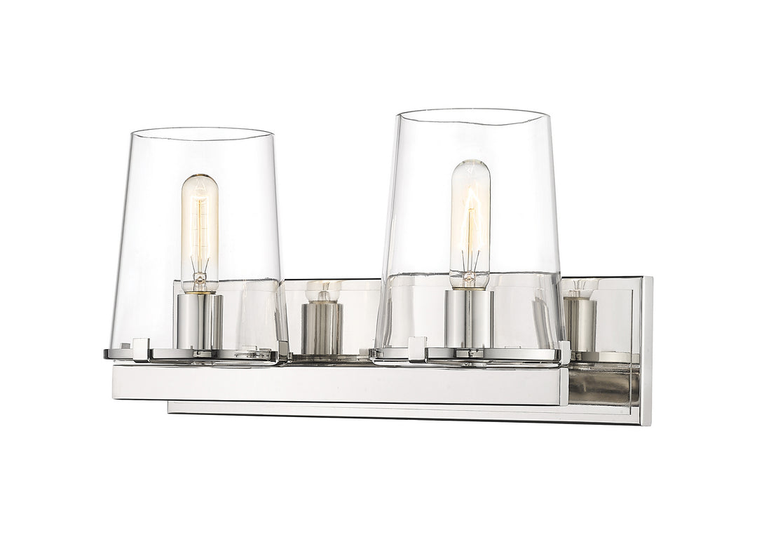 Z-Lite Callista 3032-2V-PN Bath Vanity Light 19 in. wide - Polished Nickel