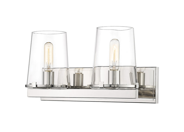 Z-Lite Callista 3032-2V-PN Bath Vanity Light 19 in. wide - Polished Nickel