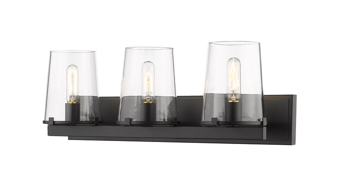 Z-Lite Callista 3032-3V-MB Bath Vanity Light 28 in. wide - Matte Black