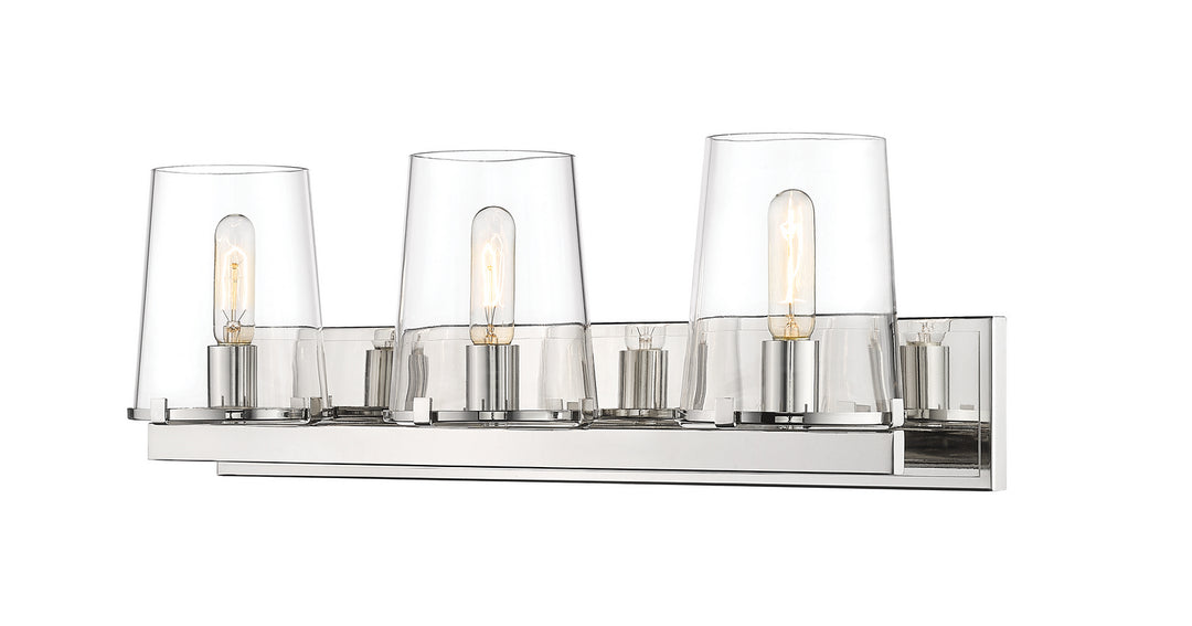 Z-Lite Callista 3032-3V-PN Bath Vanity Light 28 in. wide - Polished Nickel