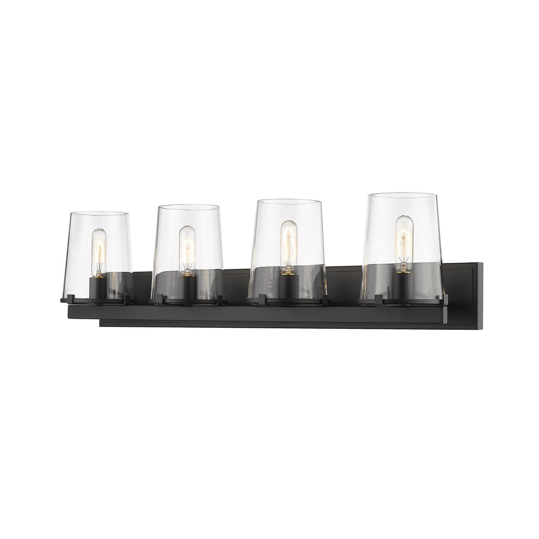 Z-Lite Callista 3032-4V-MB Bath Vanity Light 38 in. wide - Matte Black