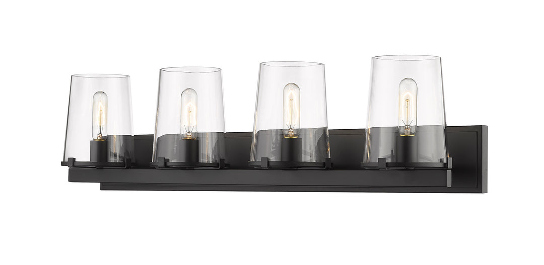 Z-Lite Callista 3032-4V-MB Bath Vanity Light 38 in. wide - Matte Black