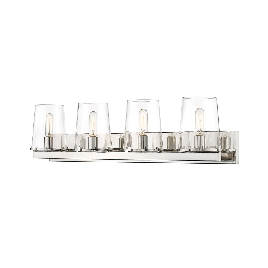 Z-Lite Callista 3032-4V-PN Bath Vanity Light 38 in. wide - Polished Nickel