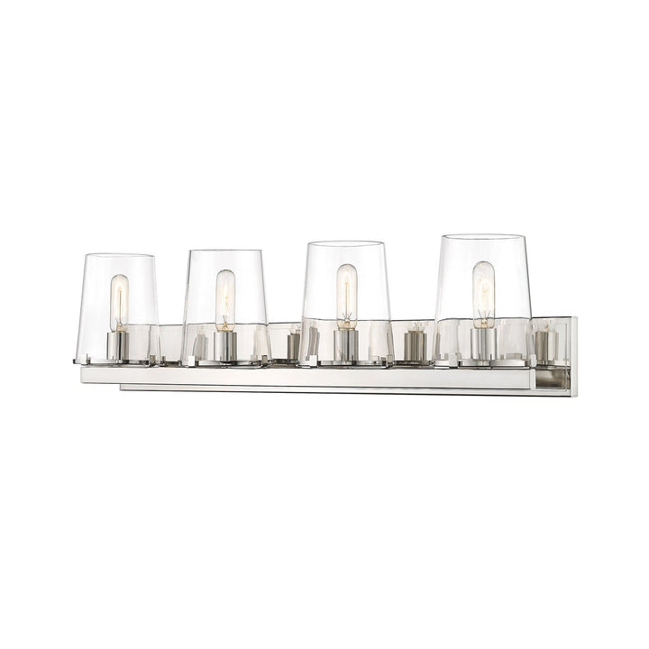 Z-Lite Callista 3032-4V-PN Bath Vanity Light 38 in. wide - Polished Nickel