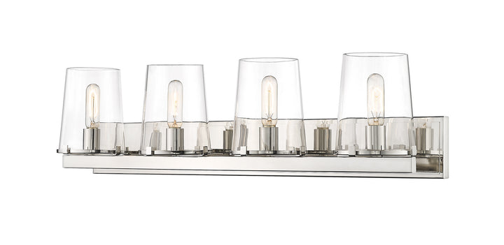 Z-Lite Callista 3032-4V-PN Bath Vanity Light 38 in. wide - Polished Nickel
