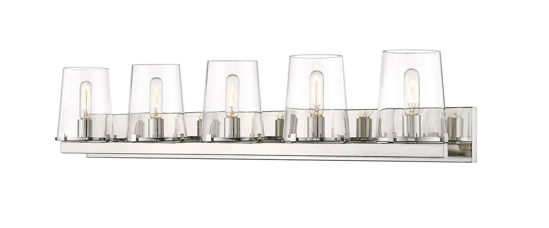 Z-Lite Callista 3032-5V-PN Bath Vanity Light 47 in. wide - Polished Nickel
