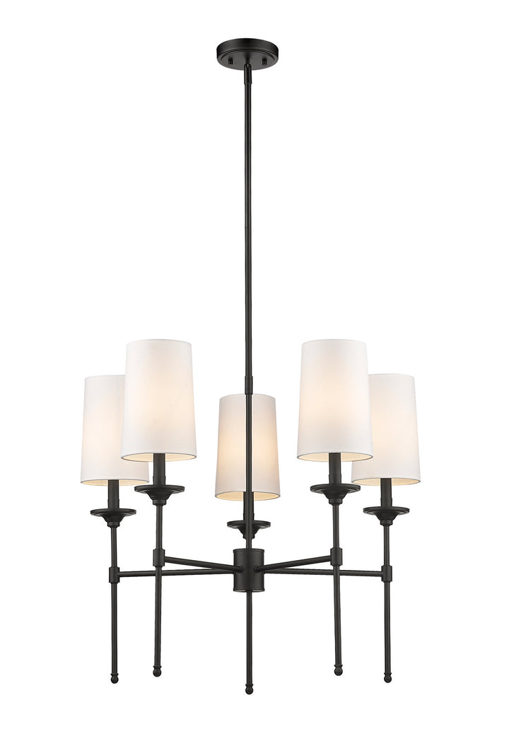 Z-Lite Emily 3033-5MB Chandelier Light - Matte Black