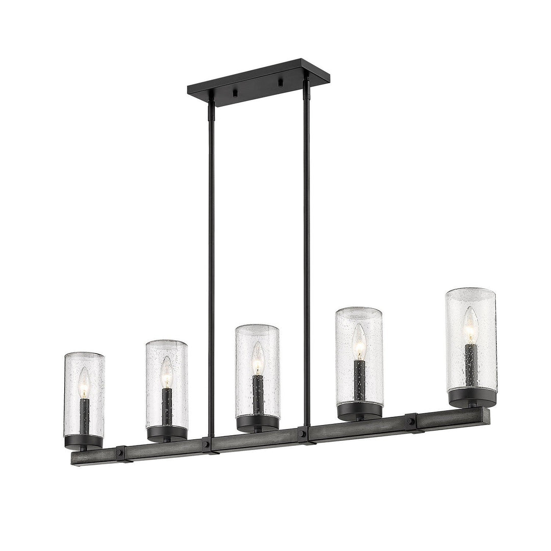 Z-Lite Marlow 589-5L-ABB Pendant Light - Ashen Barnboard