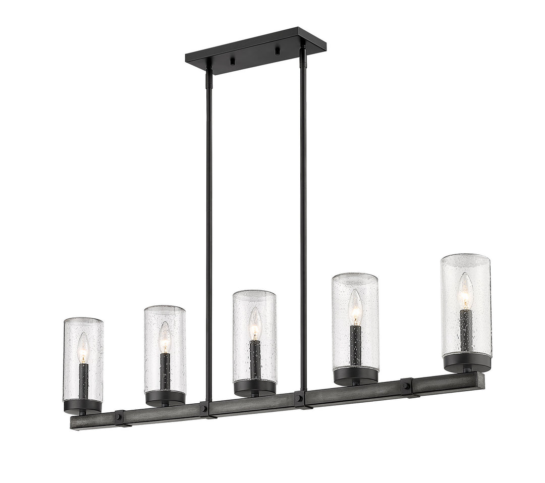 Z-Lite Marlow 589-5L-ABB Pendant Light - Ashen Barnboard
