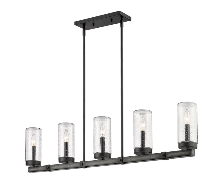 Z-Lite Marlow 589-5L-ABB Pendant Light - Ashen Barnboard