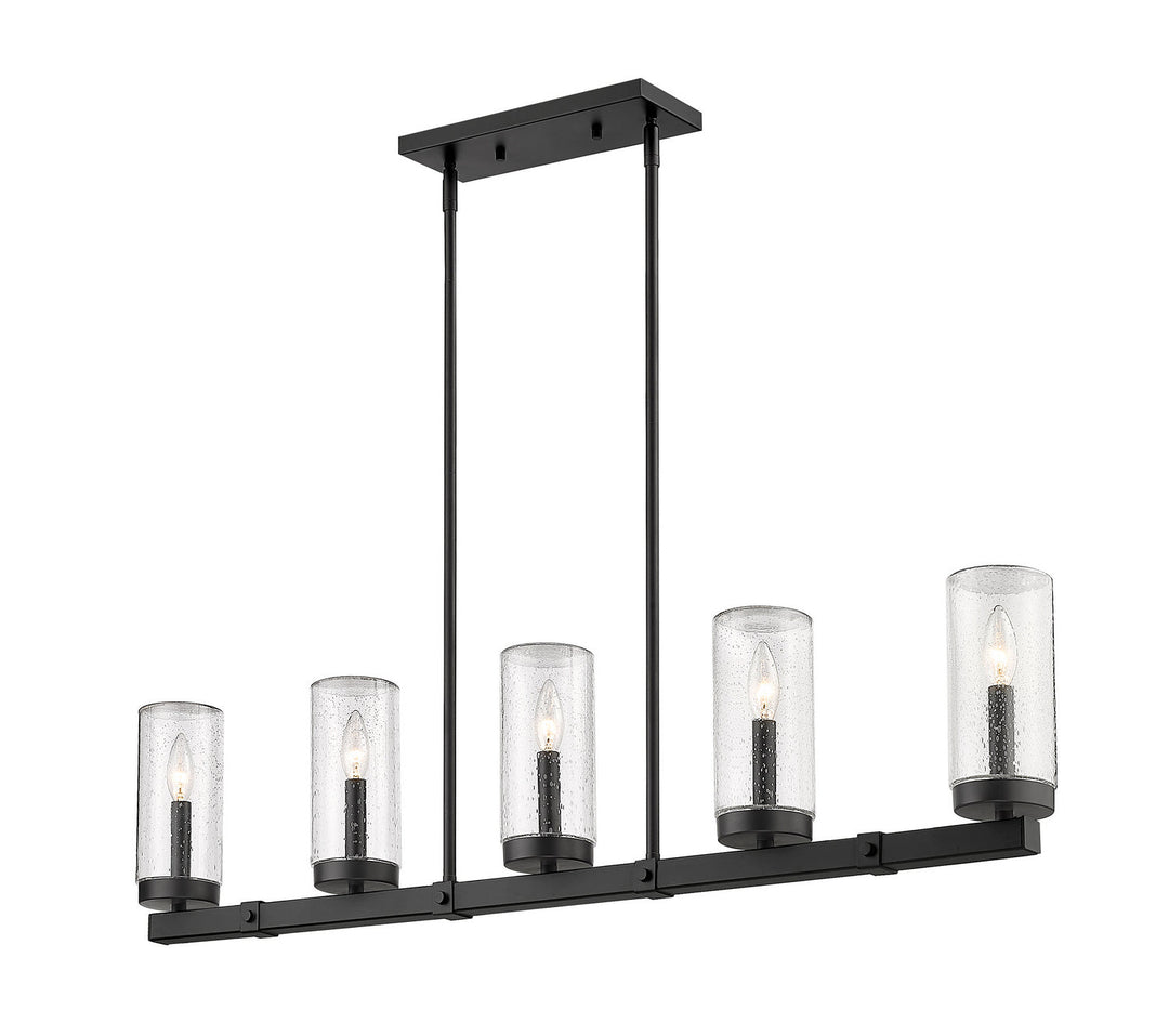 Z-Lite Marlow 589-5L-BK Pendant Light - Matte Black
