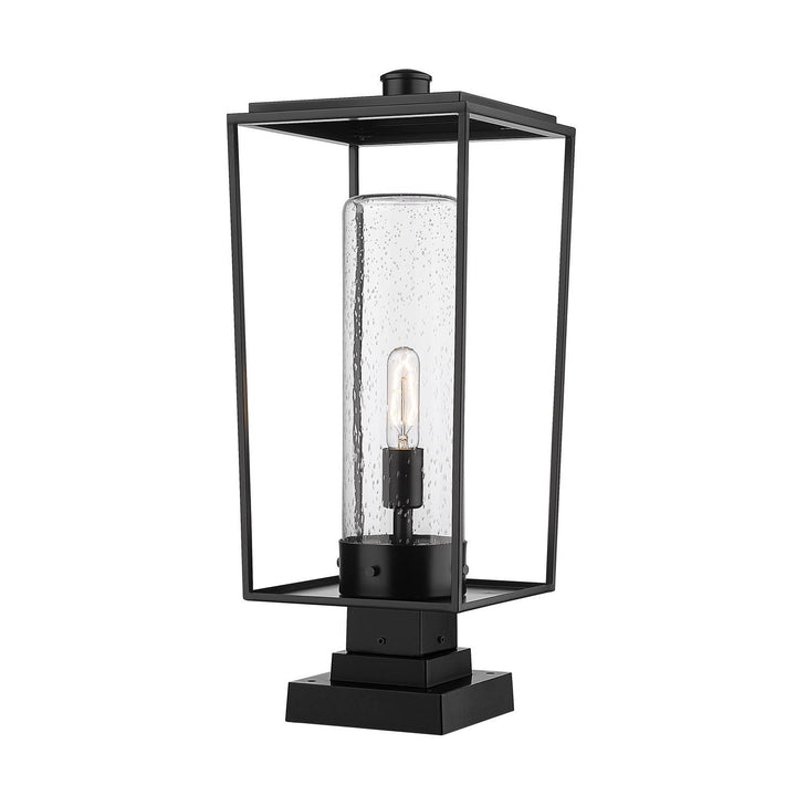 Z-Lite Lighting 594PHBS-SQPM-BK  Sheridan Outdoor Black