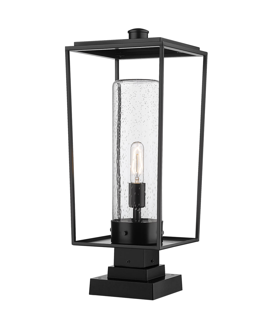 Z-Lite Lighting 594PHBS-SQPM-BK  Sheridan Outdoor Black