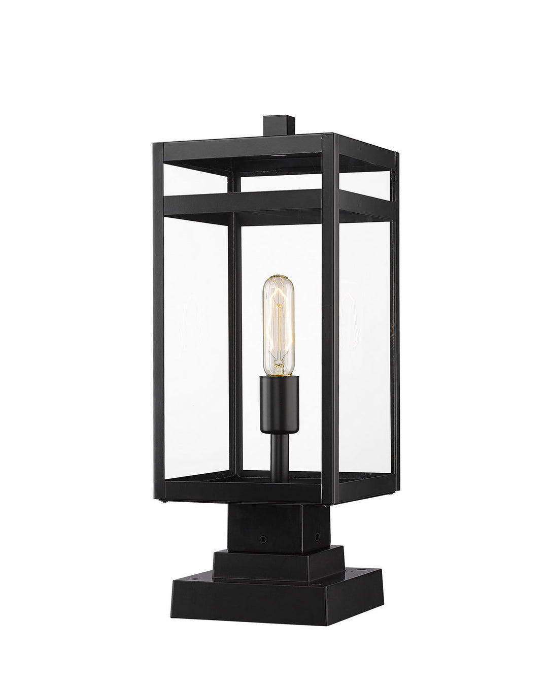 Z-Lite Lighting 596PHMS-SQPM-BK  Nuri Outdoor Black