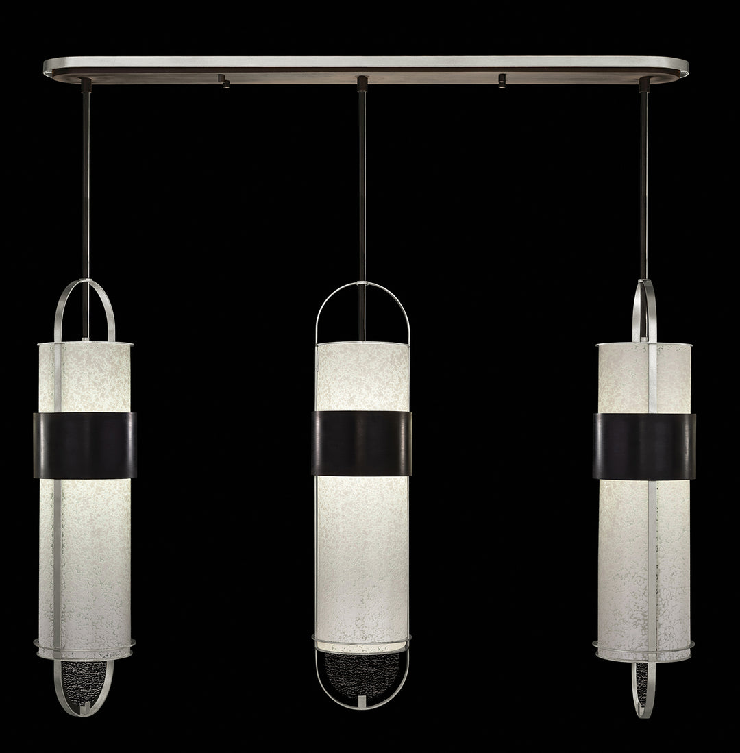 Fine Art Bond 926140-12ST Pendant Light - Black/Silver