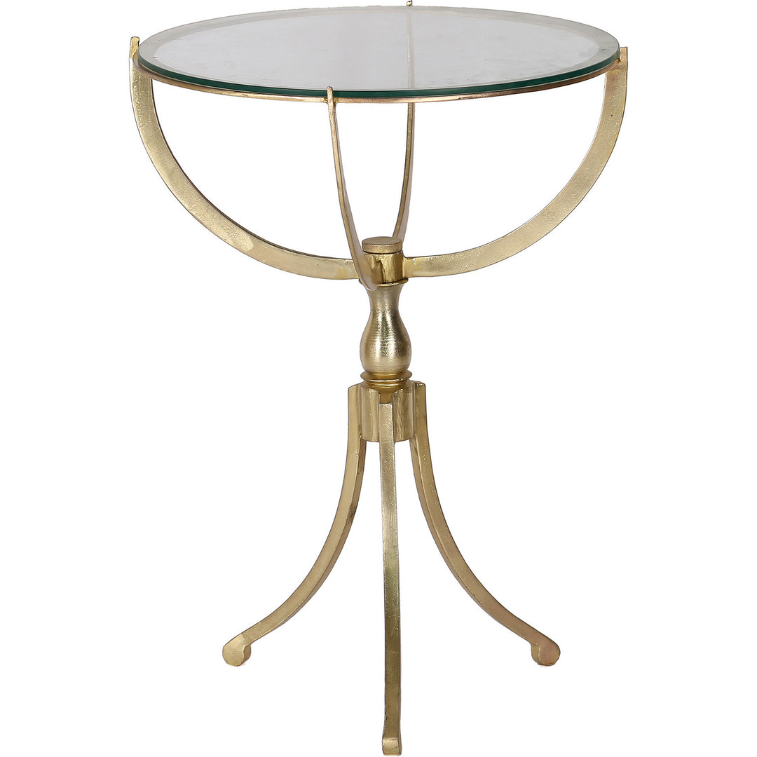 Renwil Lighting TA279 Gendey Accent Table Furniture Brass