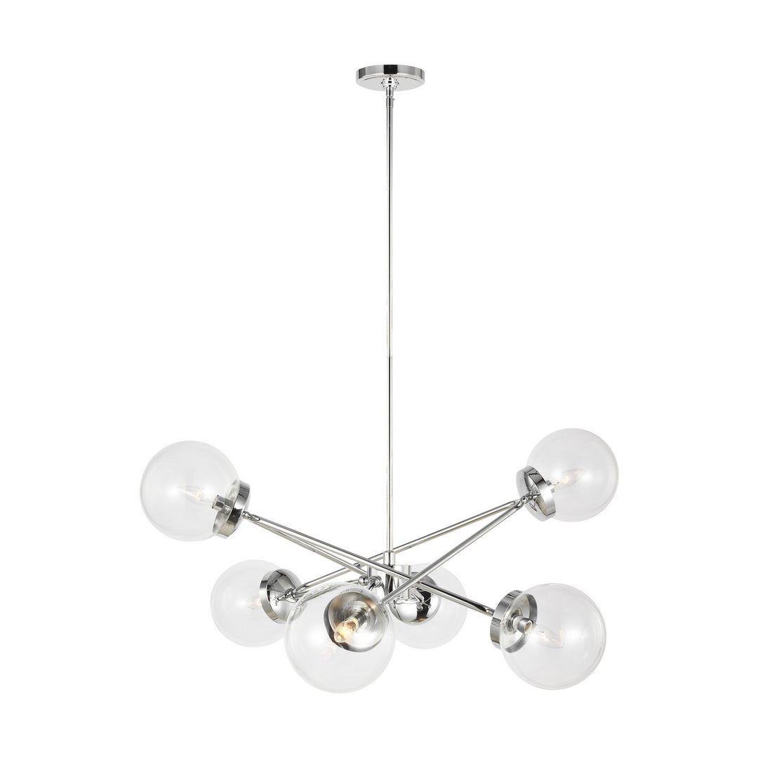 Visual Comfort Studio Tierney 3182706-05 Chandelier Light - Chrome