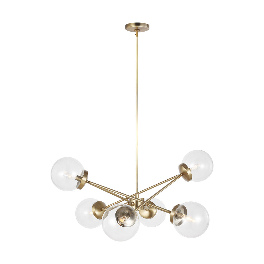 Visual Comfort Studio Tierney 3182706-848 Chandelier Light - Satin Brass