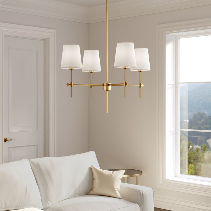 Visual Comfort Studio Baker 3187204-848 Chandelier Light - Satin Brass