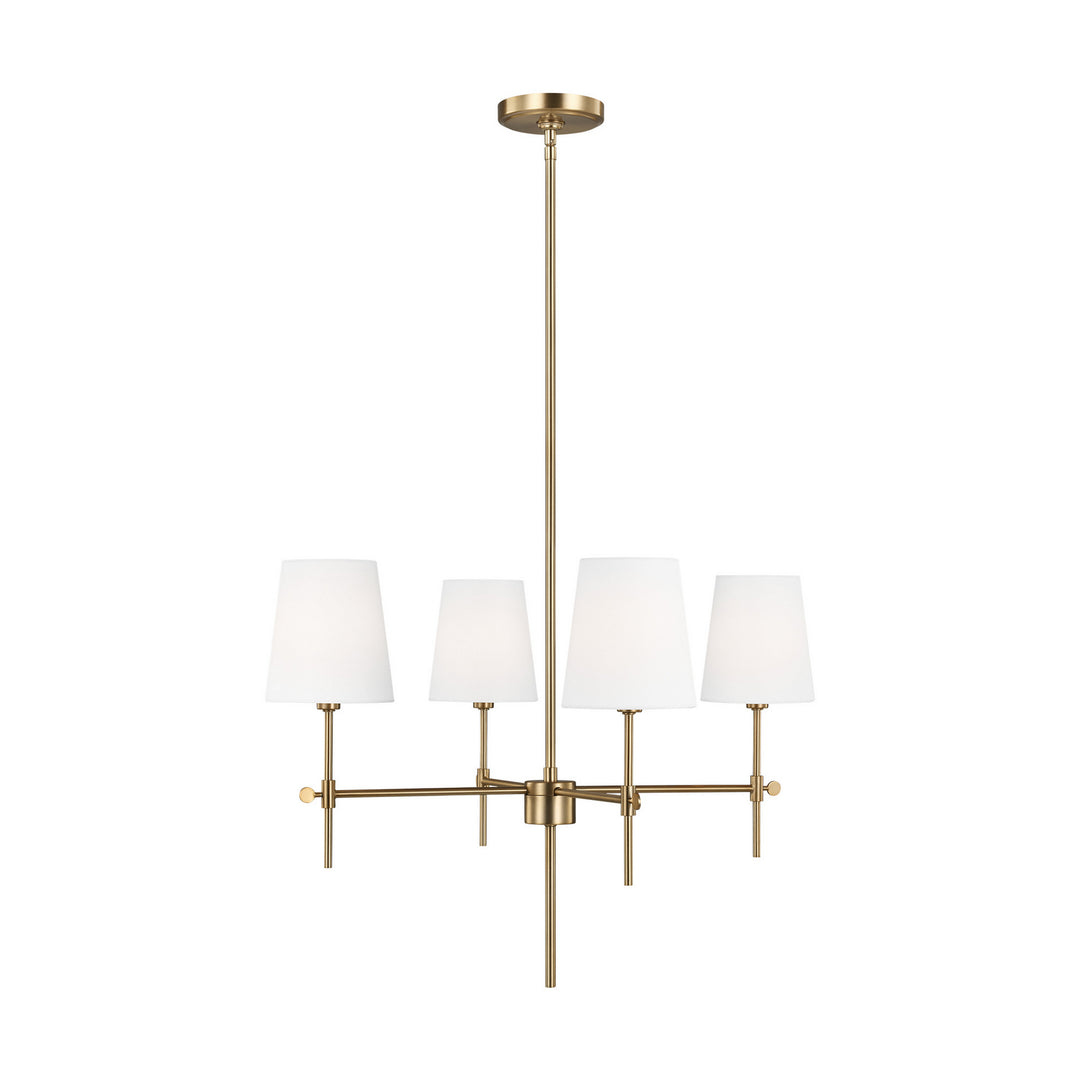 Visual Comfort Studio Baker 3187204EN-848 Chandelier Light - Satin Brass