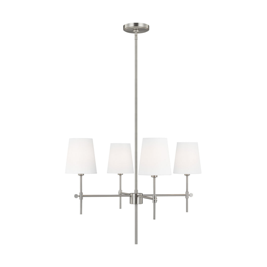 Visual Comfort Studio Baker 3187204EN-962 Chandelier Light - Brushed Nickel