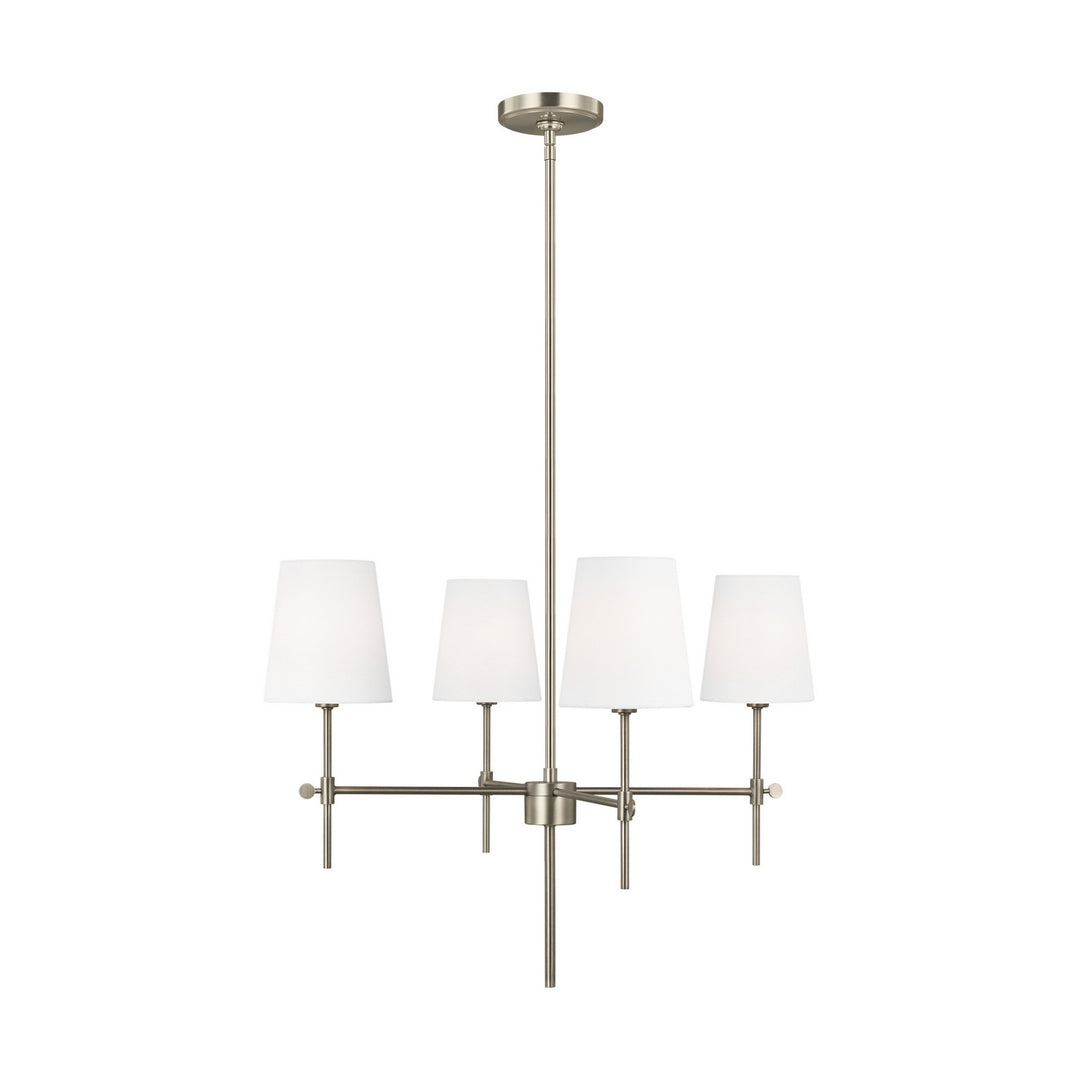Visual Comfort Studio Baker 3187204EN-965 Chandelier Light - Antique Brushed Nickel