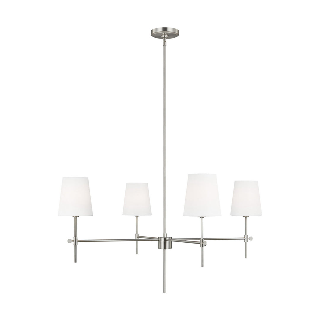 Visual Comfort Studio Baker 3287204-962 Chandelier Light - Brushed Nickel
