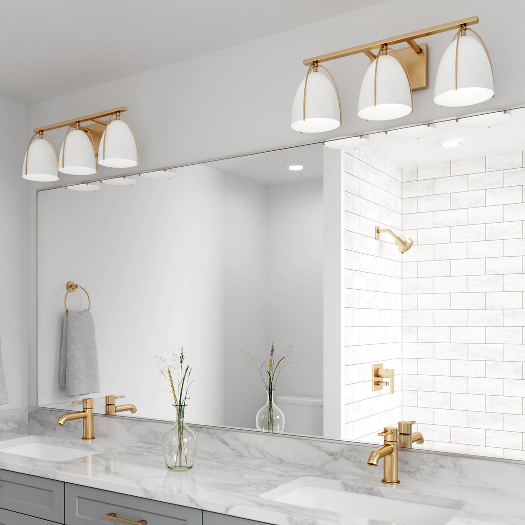 Visual Comfort Studio Norman 4451803-848 Bath Vanity Light 25 in. wide - Satin Brass
