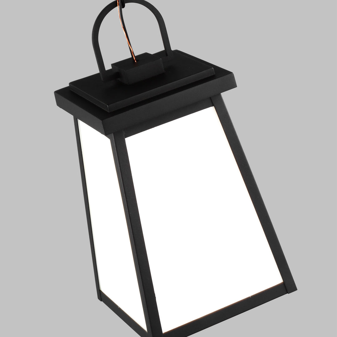 Visual Comfort Studio 6248401-12 Founders One Light Outdoor Pendant Outdoor Black
