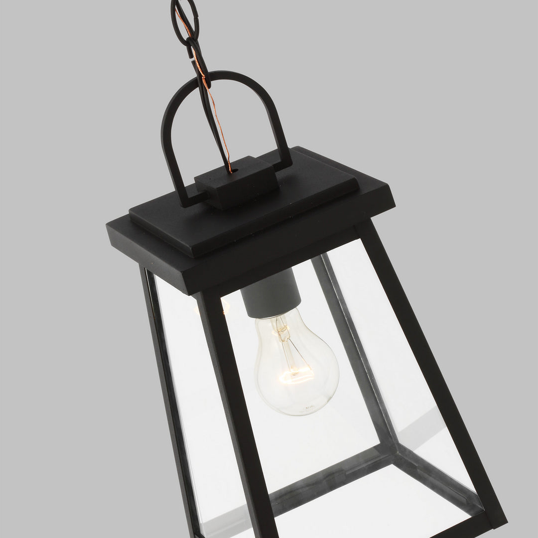 Visual Comfort Studio 6248401-12 Founders One Light Outdoor Pendant Outdoor Black