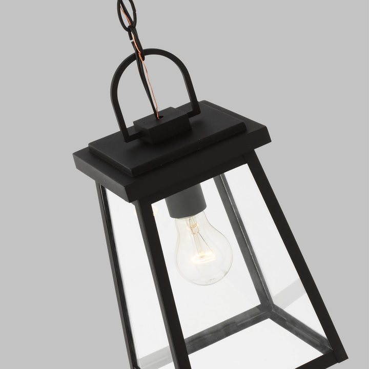 Visual Comfort Studio 6248401-12 Founders One Light Outdoor Pendant Outdoor Black