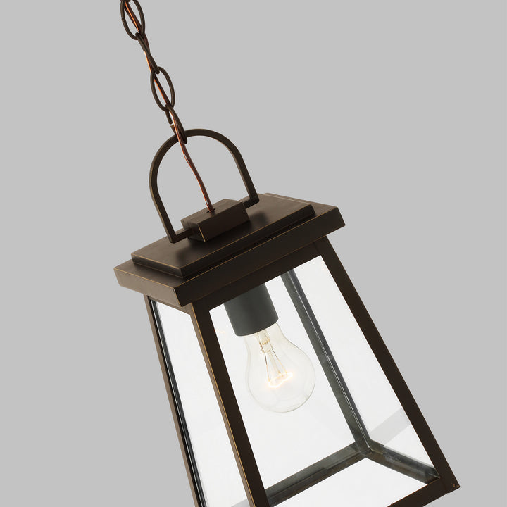 Visual Comfort Studio 6248401-71 Founders One Light Outdoor Pendant Outdoor Bronze / Dark