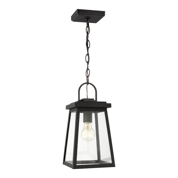 Visual Comfort Studio 6248401EN3-12 Founders One Light Outdoor Pendant Outdoor Black