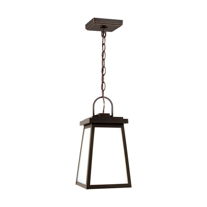 Visual Comfort Studio 6248401EN3-71 Founders One Light Outdoor Pendant Outdoor Bronze / Dark