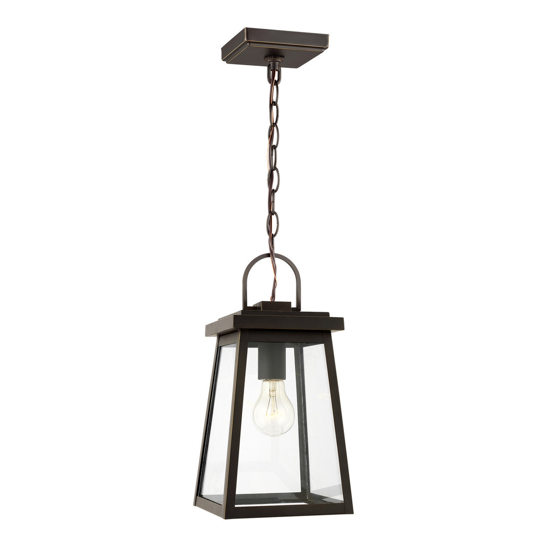 Visual Comfort Studio 6248401EN3-71 Founders One Light Outdoor Pendant Outdoor Bronze / Dark