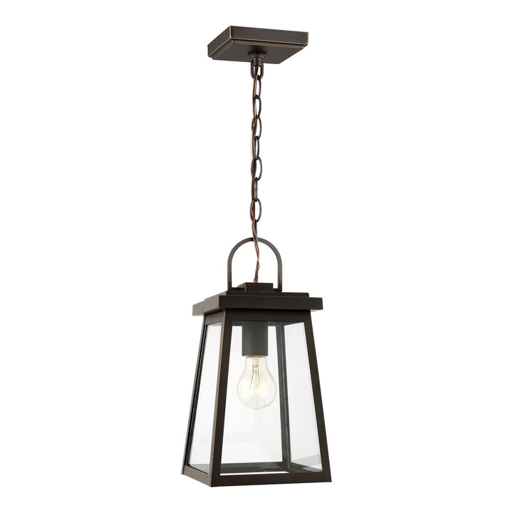 Visual Comfort Studio 6248401EN3-71 Founders One Light Outdoor Pendant Outdoor Bronze / Dark