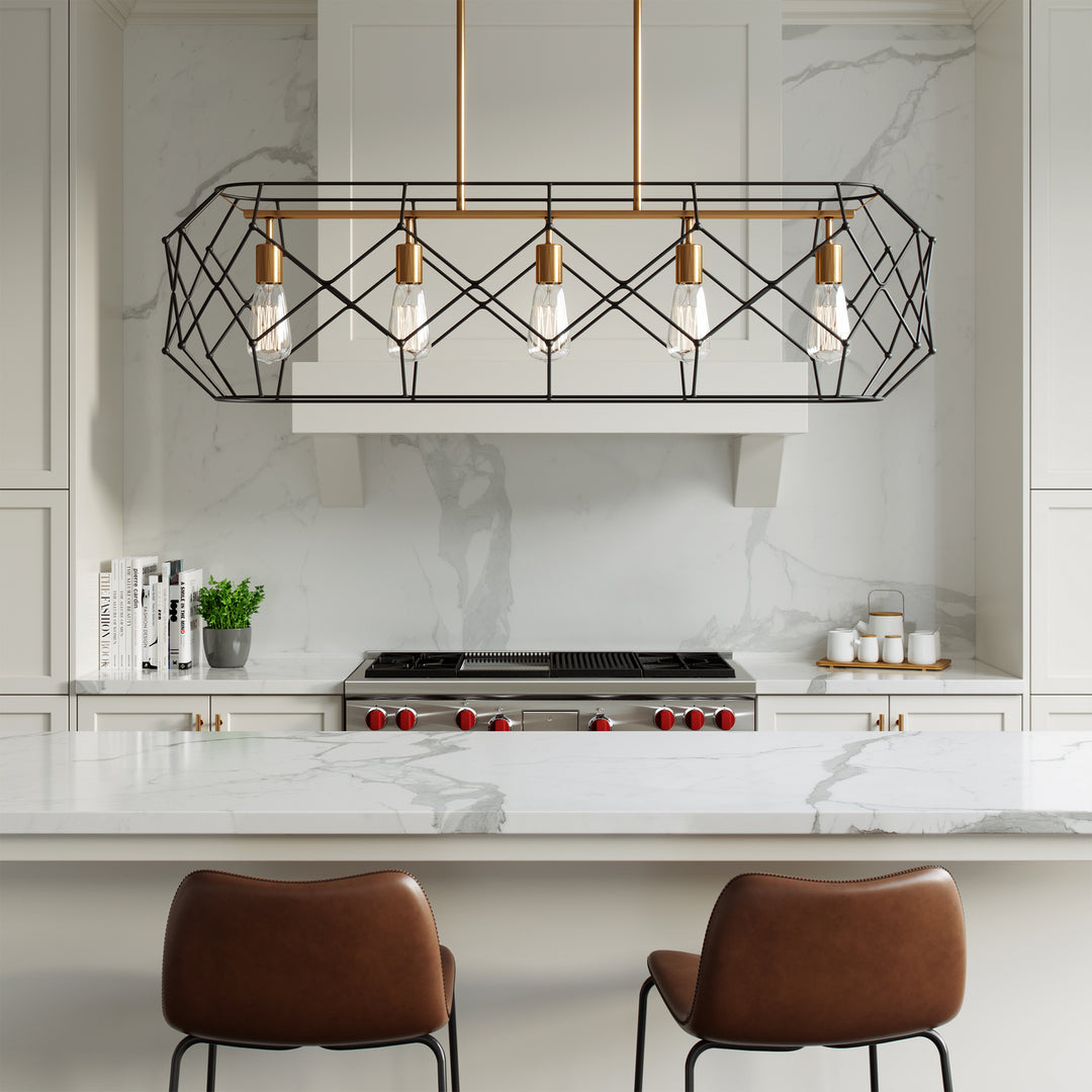 Visual Comfort Studio Zarra 6634105-848 Pendant Light - Satin Brass