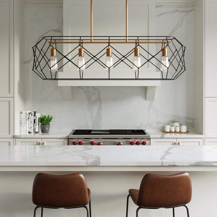 Visual Comfort Studio Zarra 6634105-848 Pendant Light - Satin Brass