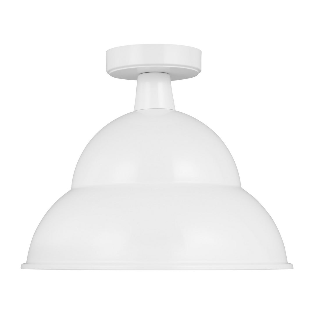 Visual Comfort Studio 7836701EN3-15 Barn Light One Light Outdoor Flush Mount Outdoor White