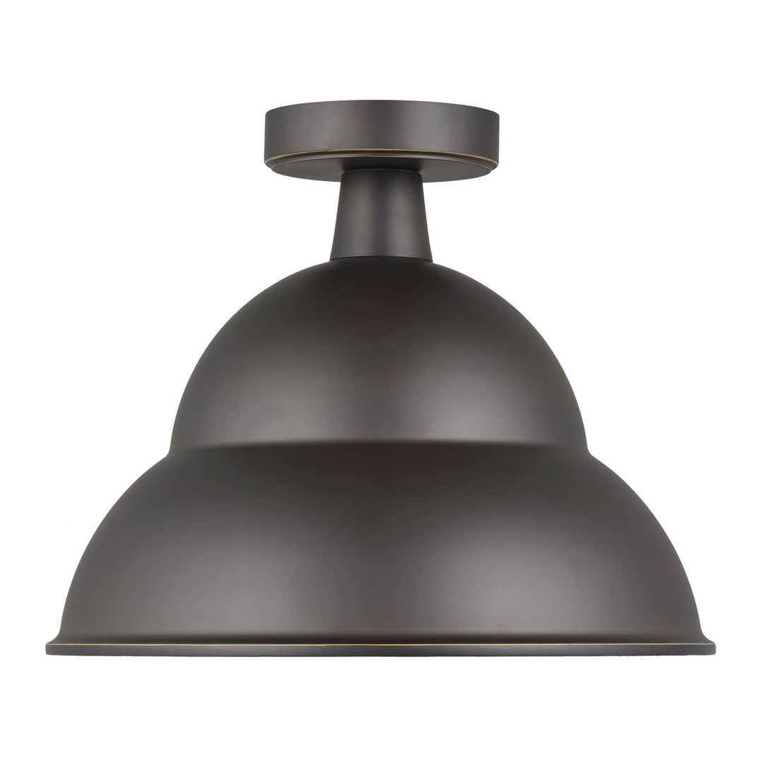 Visual Comfort Studio 7836701EN3-71 Barn Light One Light Outdoor Flush Mount Outdoor Bronze / Dark